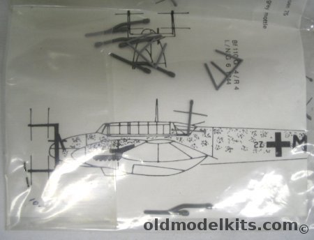 Airmodel 1/72 Bf-110 G-4/R3 Conversion for Monogram and Airfix 1/72 Kits plastic model kit